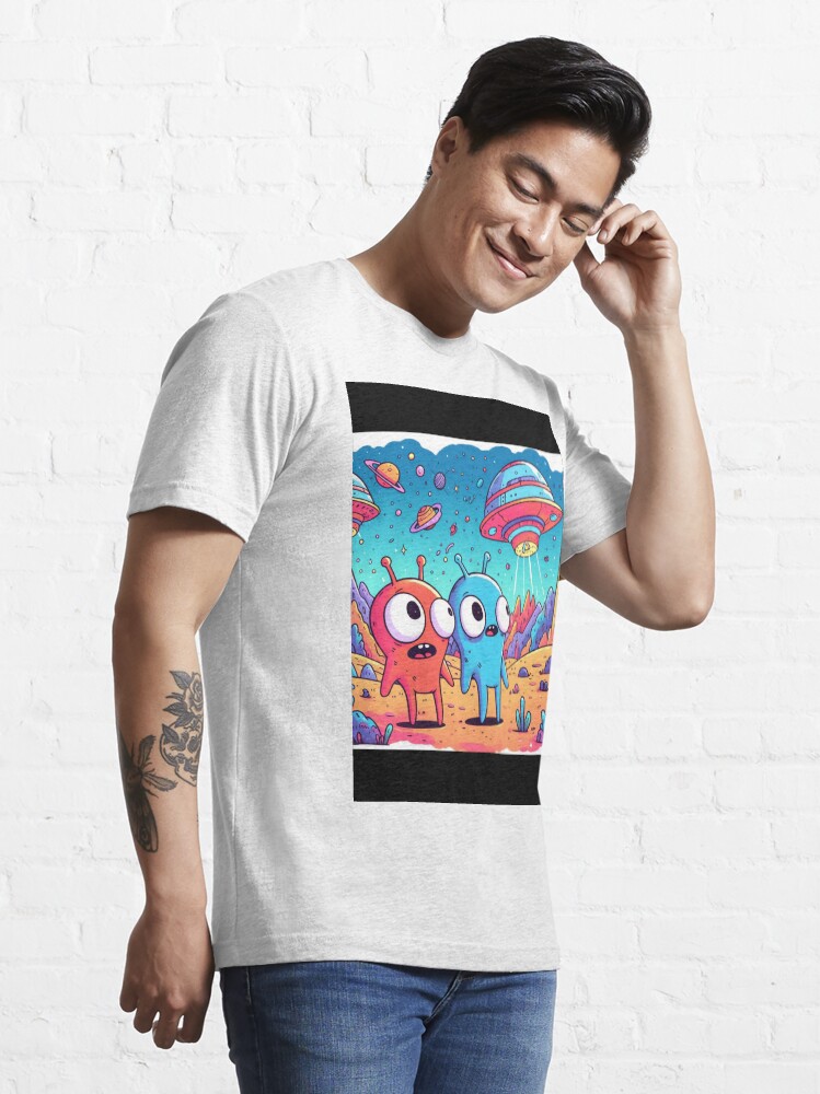 Alien Beavis and Butt-Head with UFOs