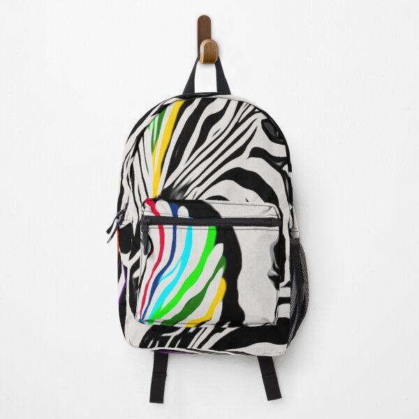 Item preview, ZEBRA WITH RAINBOW COLORS designed and sold by inarausch2023.