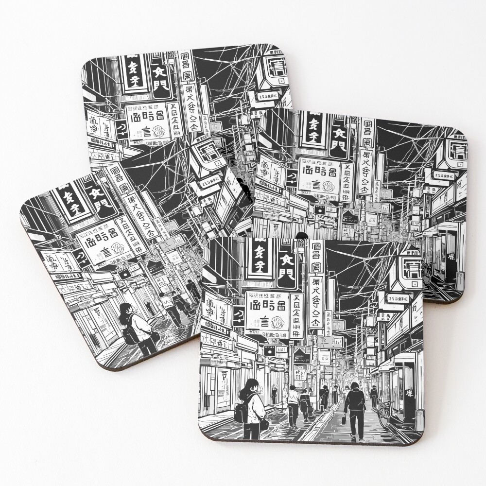 Item preview, Coasters (Set of 4) designed and sold by blackink-design.