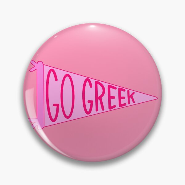 Item preview, go greek ! spirit pennant  designed and sold by abbywalk.