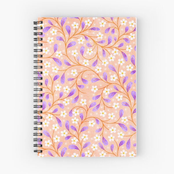 Item preview, Purple and Orange Floral Pattern designed and sold by RebeccaFlaherty.