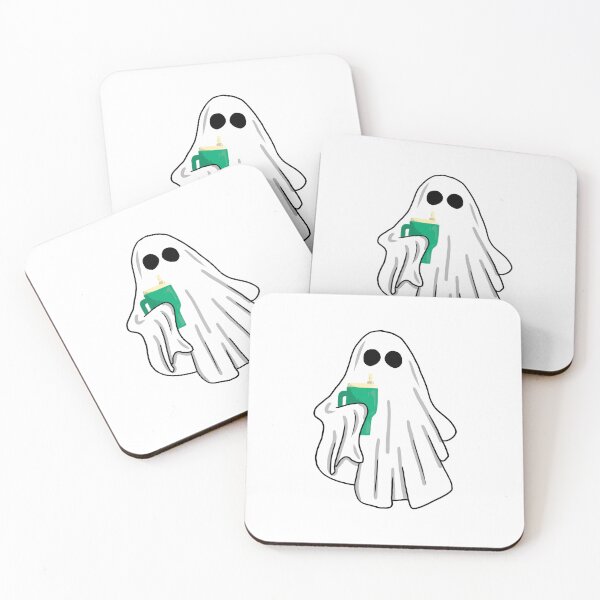 Item preview, ghost with green cup designed and sold by kikachu03.