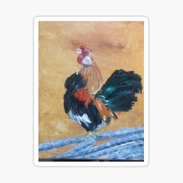 Wall Decor  Chicks Dig Me Pixel Art Rooster W Embroidery Hoop