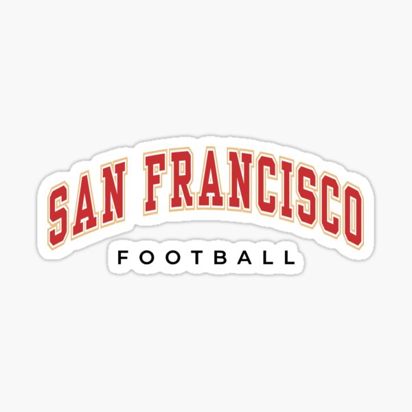 GAME DAY - San Francisco 49ers - American Football - Fan Art Sticker for  Sale by ZephyrusDesigns