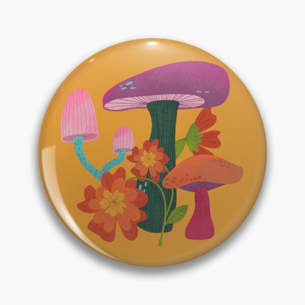 Item preview, Mushrooms and Marigolds designed and sold by Kathy Osborne Studio.