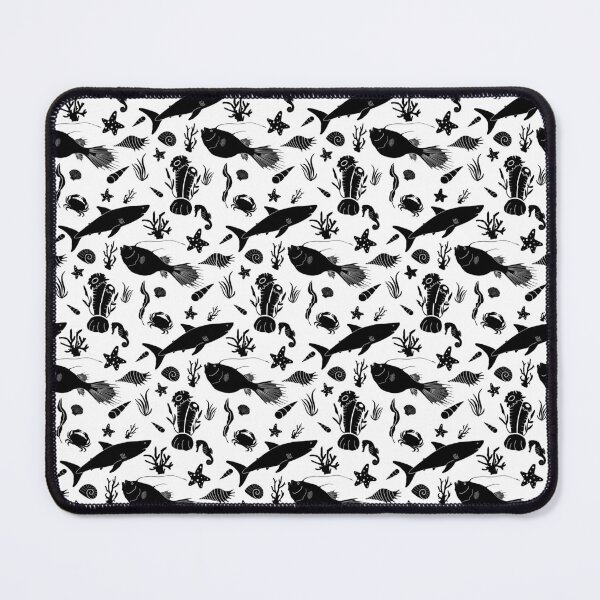 Item preview, texture pattern with fish and sea animals. designed and sold by haagin.