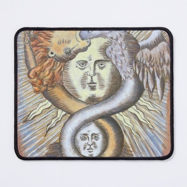 Item preview, Alchemical Sun and Moon designed and sold by Rhiannon Wolfe Art .