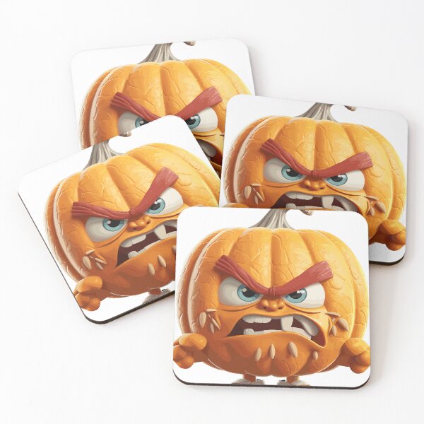 Item preview, Halloween Cute Angry Cartoon Pumpkin (Image 2/19) designed and sold by DigitalArtify.