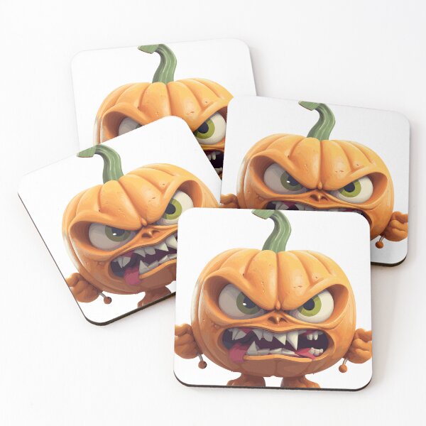 Item preview, Halloween Cute Angry Cartoon Pumpkin (Image 7/19) designed and sold by DigitalArtify.
