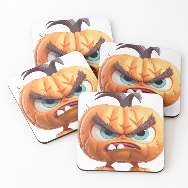 Item preview, Halloween Cute Angry Cartoon Pumpkin (Image 9/19) designed and sold by DigitalArtify.