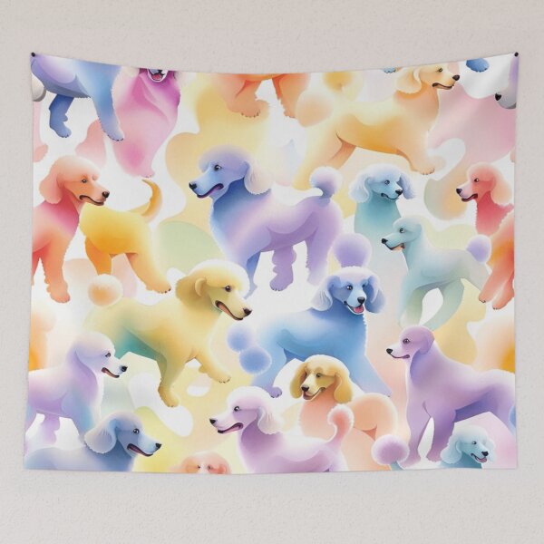 Item preview, Colorful Poodles designed and sold by purplesensation.