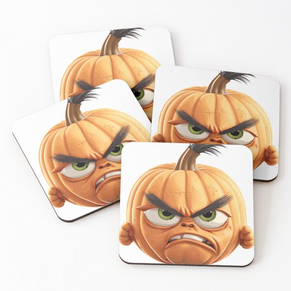 Item preview, Halloween Cute Angry Cartoon Pumpkin (Image 5/19) designed and sold by DigitalArtify.