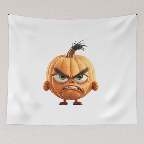 Item preview, Halloween Cute Angry Cartoon Pumpkin (Image 5/19) designed and sold by DigitalArtify.