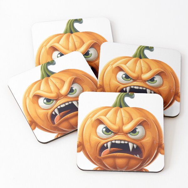 Item preview, Halloween Cute Angry Cartoon Pumpkin (Image 6/19) designed and sold by DigitalArtify.
