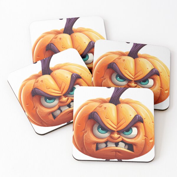 Item preview, Halloween Cute Angry Cartoon Pumpkin (Image 10/19) designed and sold by DigitalArtify.