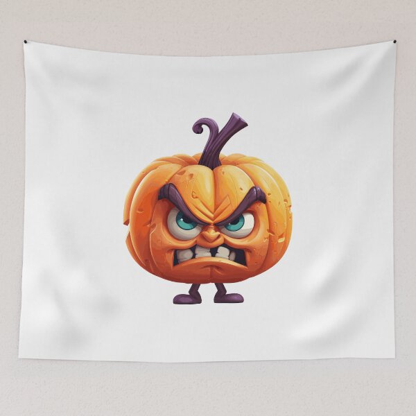 Item preview, Halloween Cute Angry Cartoon Pumpkin (Image 10/19) designed and sold by DigitalArtify.