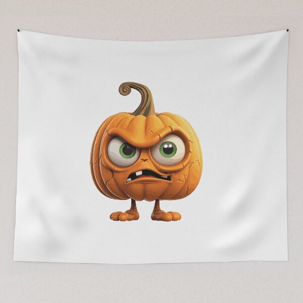 Item preview, Halloween Cute Angry Cartoon Pumpkin (Image 12/19) designed and sold by DigitalArtify.