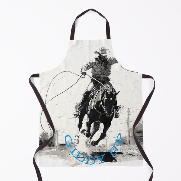 Item preview, cowboy roping on a horse designed and sold by Littleprintlab.