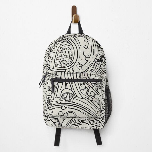 Item preview, Visionary Urban Landscape: Future City Drawing 2 designed and sold by blackink-design.