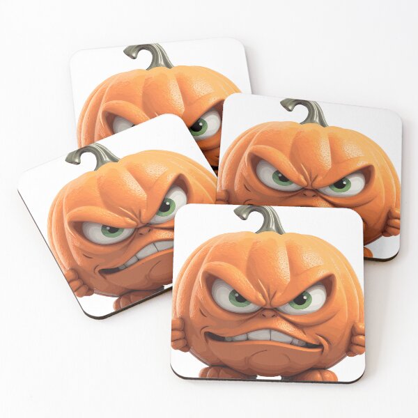 Item preview, Halloween Cute Angry Cartoon Pumpkin (Image 19/19) designed and sold by DigitalArtify.