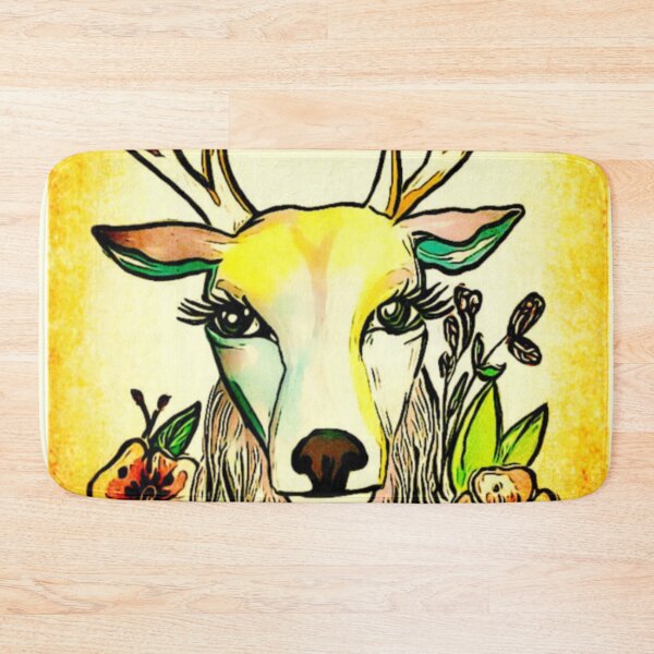 Item preview, Impressionistic Deer with Flowers  designed and sold by gleefulme.