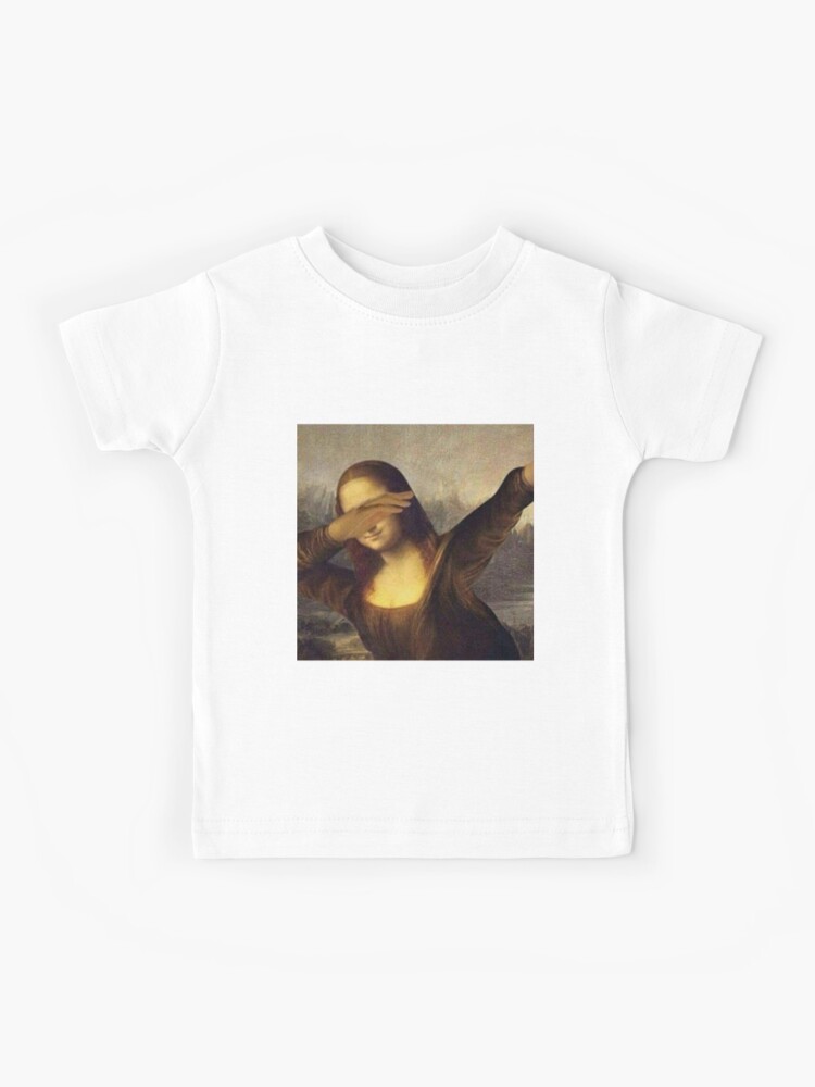 Mona Lisa Dabbing Dab The Original Kids T Shirt By Amitdavidov Redbubble - roblox mona lisa shirt