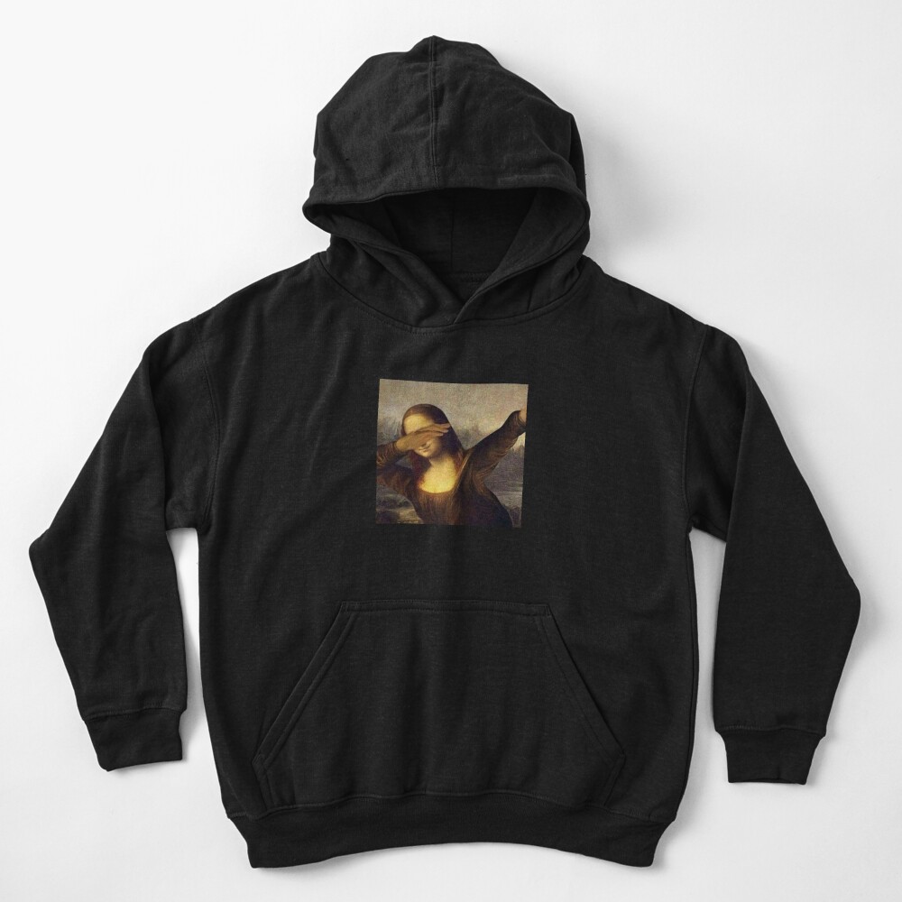 Mona Lisa Dabbing Dab The Original Kids Pullover Hoodie By Amitdavidov Redbubble - mona lisa dab roblox