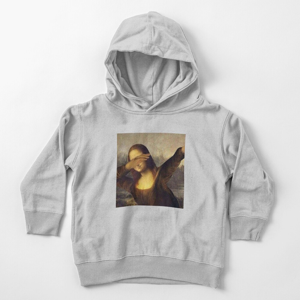 Mona Lisa Dabbing Dab The Original Toddler Pullover Hoodie By Amitdavidov Redbubble - roblox mona lisa dab