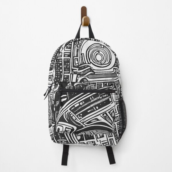 Item preview, Visionary Urban Landscape: Future City Drawing 3 designed and sold by blackink-design.