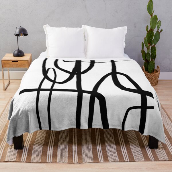 Item preview, Minimalist Black Line Abstract Art Design designed and sold by NancyMerkle.