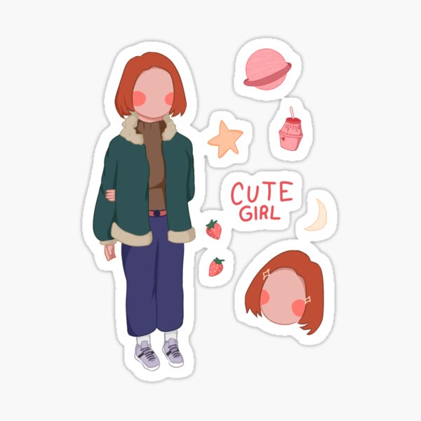 Item preview, Cute girl designed and sold by Rahaf9.