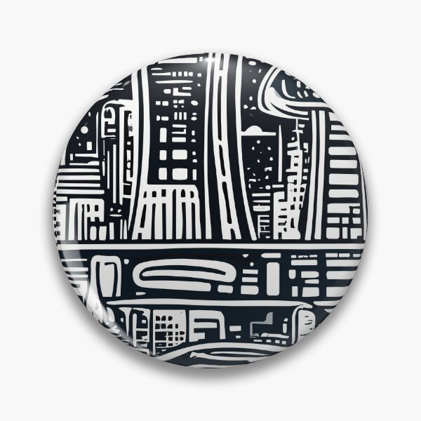 Item preview, Visionary Urban Landscape: Future City Drawing 4 designed and sold by blackink-design.