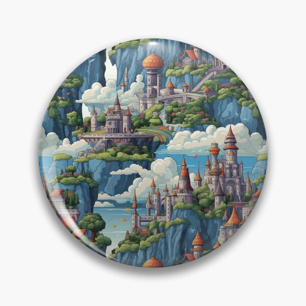 Item preview, 16-bit Video Game Castle in the Sky designed and sold by SowCow.
