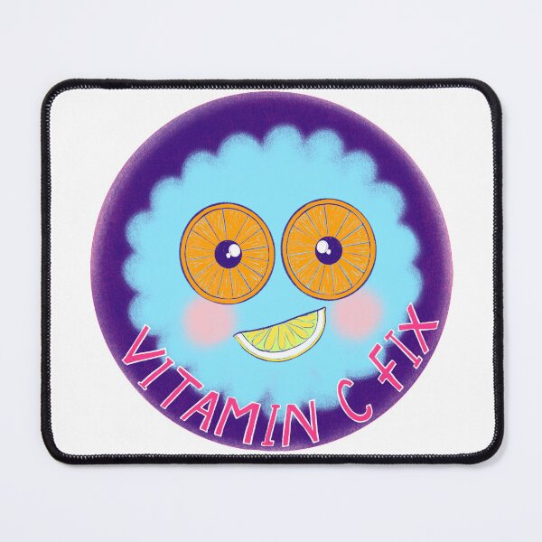 Item preview, Vitamin C Fix Cute Fluffy Monster Circular Sticker designed and sold by HersCreative.