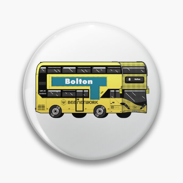 Item preview, Bolton Transport for Greater Manchester (TfGM) Bee Network yellow bus designed and sold by jimmy-digital.