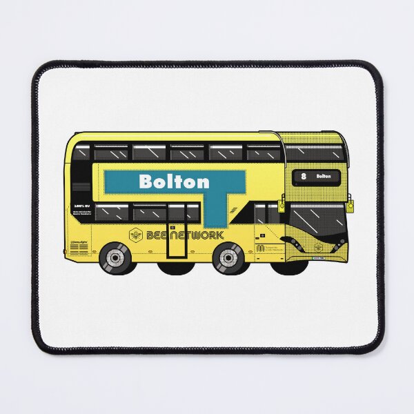 Item preview, Bolton Transport for Greater Manchester (TfGM) Bee Network yellow bus designed and sold by jimmy-digital.