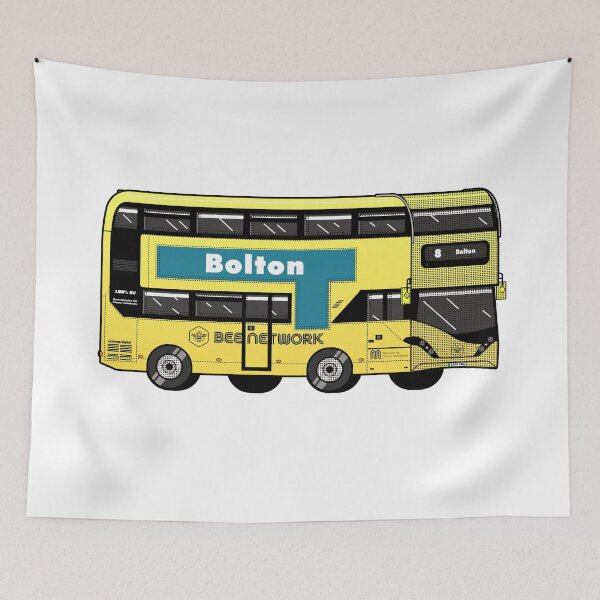 Item preview, Bolton Transport for Greater Manchester (TfGM) Bee Network yellow bus designed and sold by jimmy-digital.