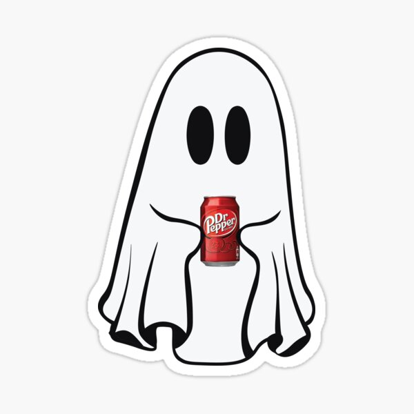 "Ghost dr pepper" Sticker for Sale by Amy Frankovich | Redbubble