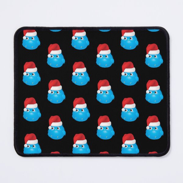 Item preview, Christmas fluffy bird in a Santa Claus hat designed and sold by yaZzaboy.