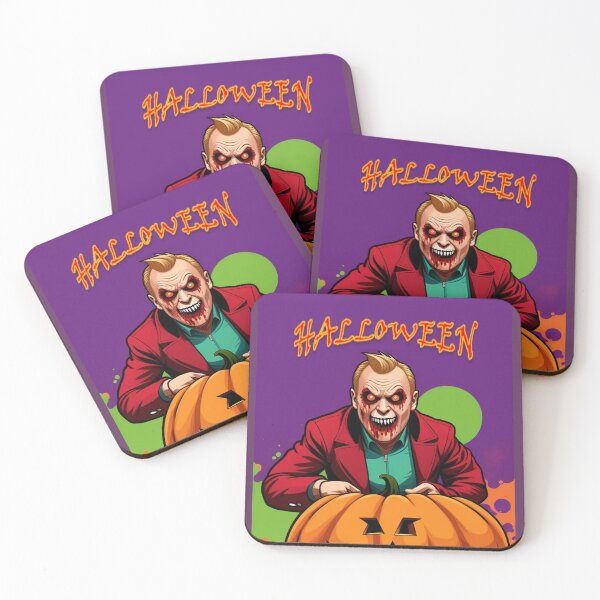 Item preview, Halloween spooky figure with bloody face with big pumpkin designed and sold by JaroDesign2023.