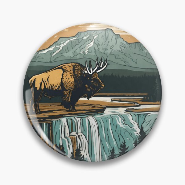 Item preview, Yellowstone Illustration designed and sold by DesignMaxa.