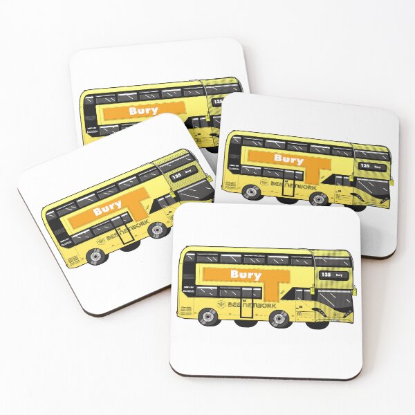Item preview, Bury Transport for Greater Manchester (TfGM) Bee Network yellow bus designed and sold by jimmy-digital.