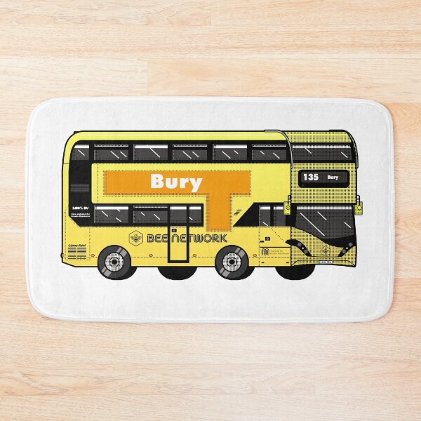 Item preview, Bury Transport for Greater Manchester (TfGM) Bee Network yellow bus designed and sold by jimmy-digital.