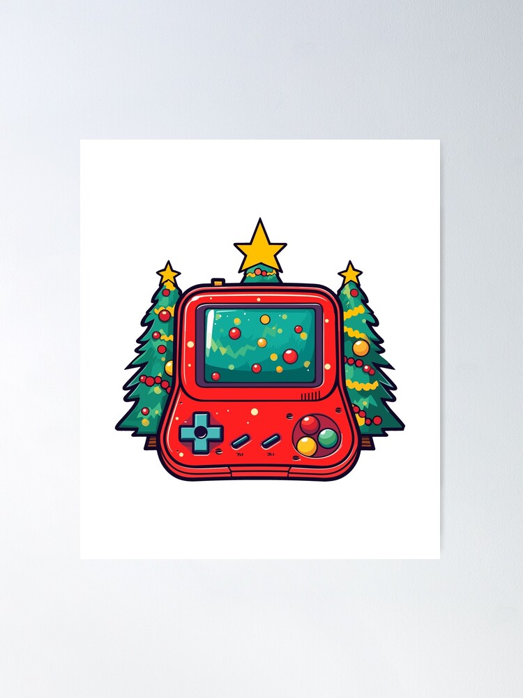 Geeky Christmas. Vintage Computer Game Ugly Sweater. Gamer. 