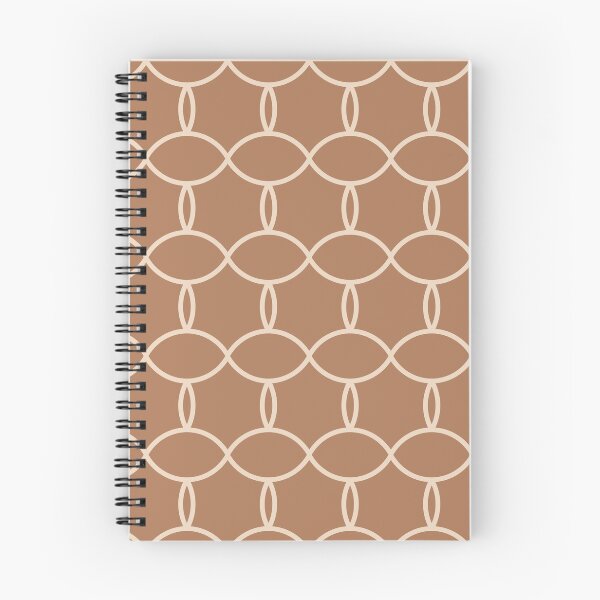Item preview, Linen Brown Geometric Designs On Amber Brown Background designed and sold by burbankdesigns.
