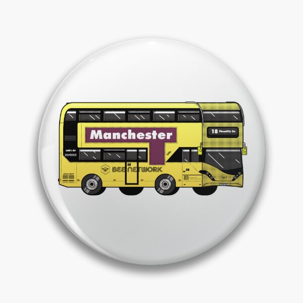 Item preview, Manchester Transport for Greater Manchester (TfGM) Bee Network yellow bus designed and sold by jimmy-digital.
