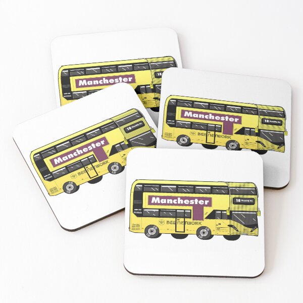 Item preview, Manchester Transport for Greater Manchester (TfGM) Bee Network yellow bus designed and sold by jimmy-digital.
