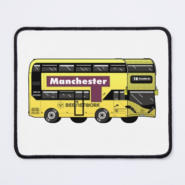 Item preview, Manchester Transport for Greater Manchester (TfGM) Bee Network yellow bus designed and sold by jimmy-digital.