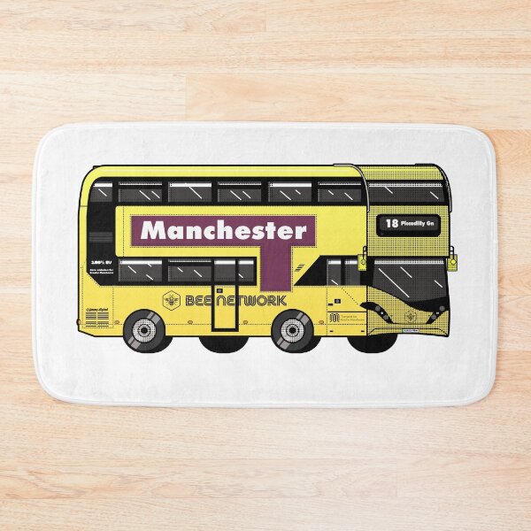 Item preview, Manchester Transport for Greater Manchester (TfGM) Bee Network yellow bus designed and sold by jimmy-digital.