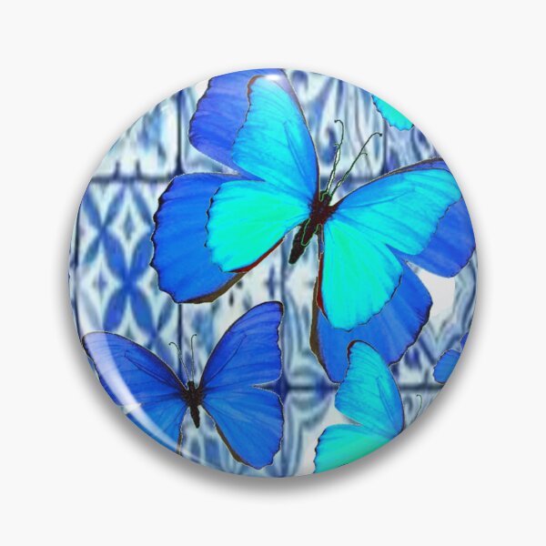 Item preview, BLUE BUTTERFLIES PATTERN ABSTRACT ART designed and sold by sharlesart.